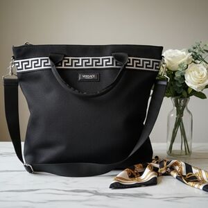 Versace Black and White Tote Bag BRAND NEW